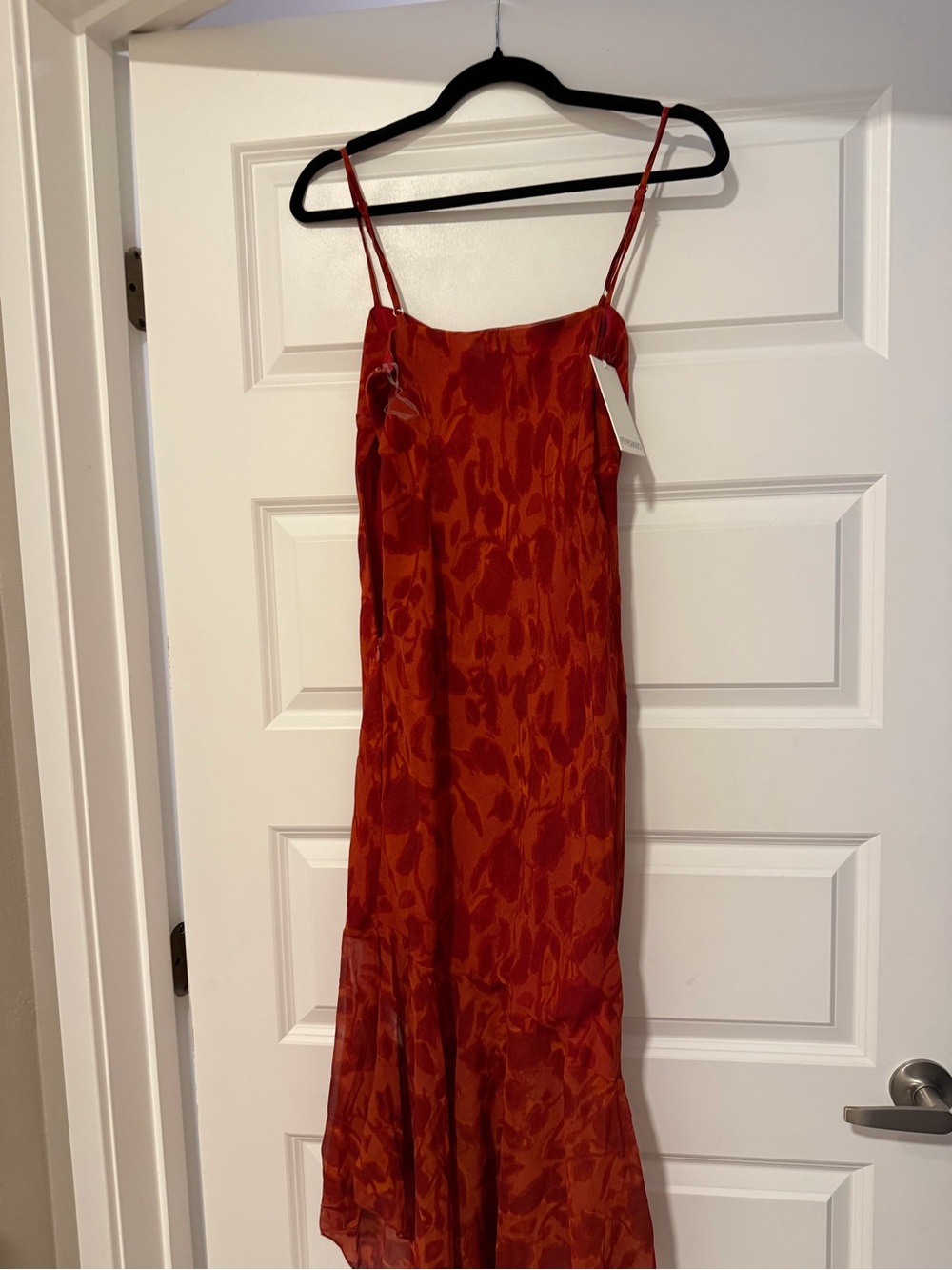Peppermayo sally midi dress deep red floral size 2 NWT - Picture 5 of 6